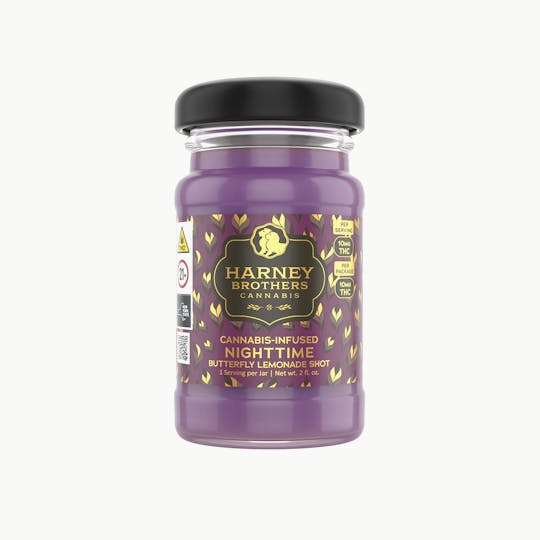Harney Brothers Cannabis - Nighttime: Cannabis-Infused Butterfly Lemonade Shot 10mg - 1