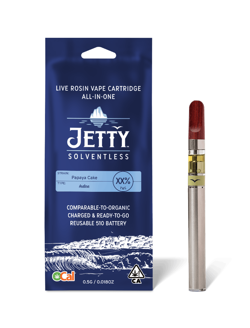 Jetty Extracts - Papaya Cake | Live Rosin Disposable | 0.5g - 1