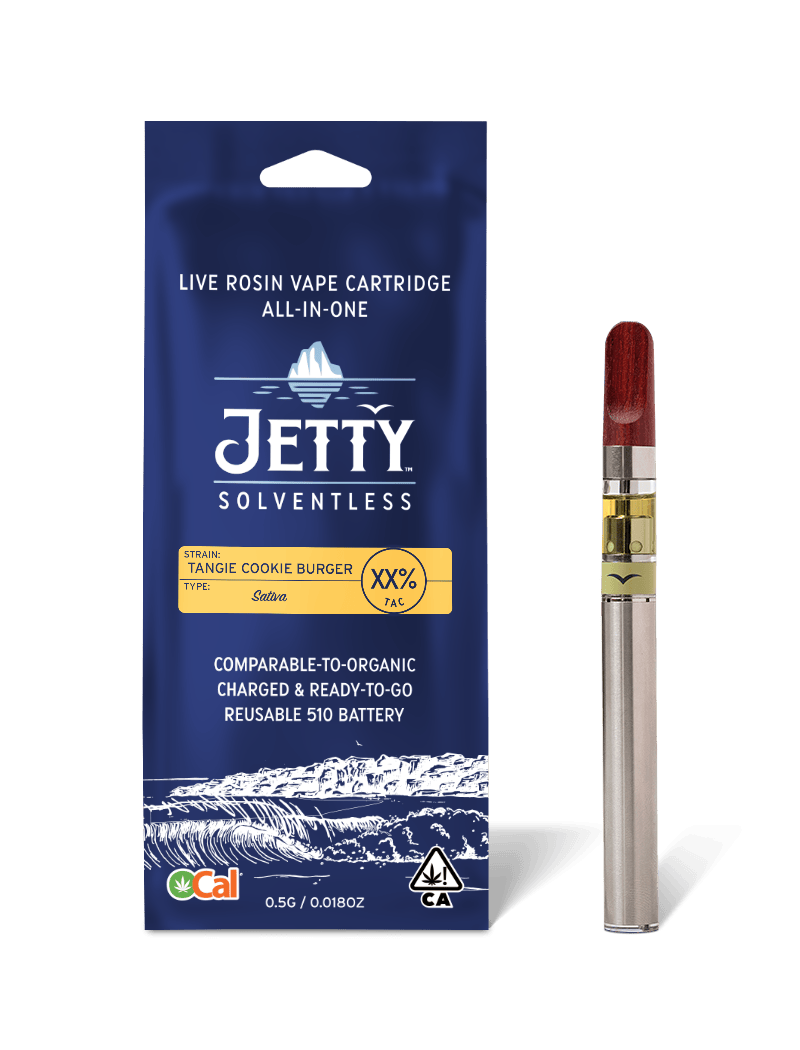 Jetty Extracts - Tangie Cookie Burger | Live Rosin Disposable | 0.5g - 1
