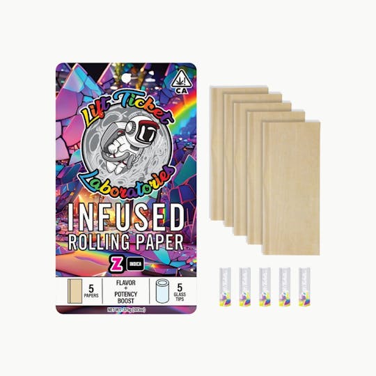 Lift Tickets - Pure Z Infused Rolling Paper - 5 pack - 1
