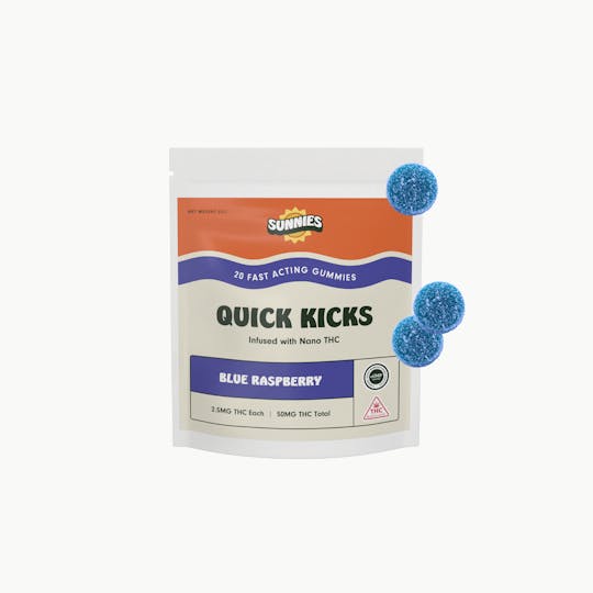 SunMed Growers - Blue Raspberry Nano Gummies Edible 50mg - 1