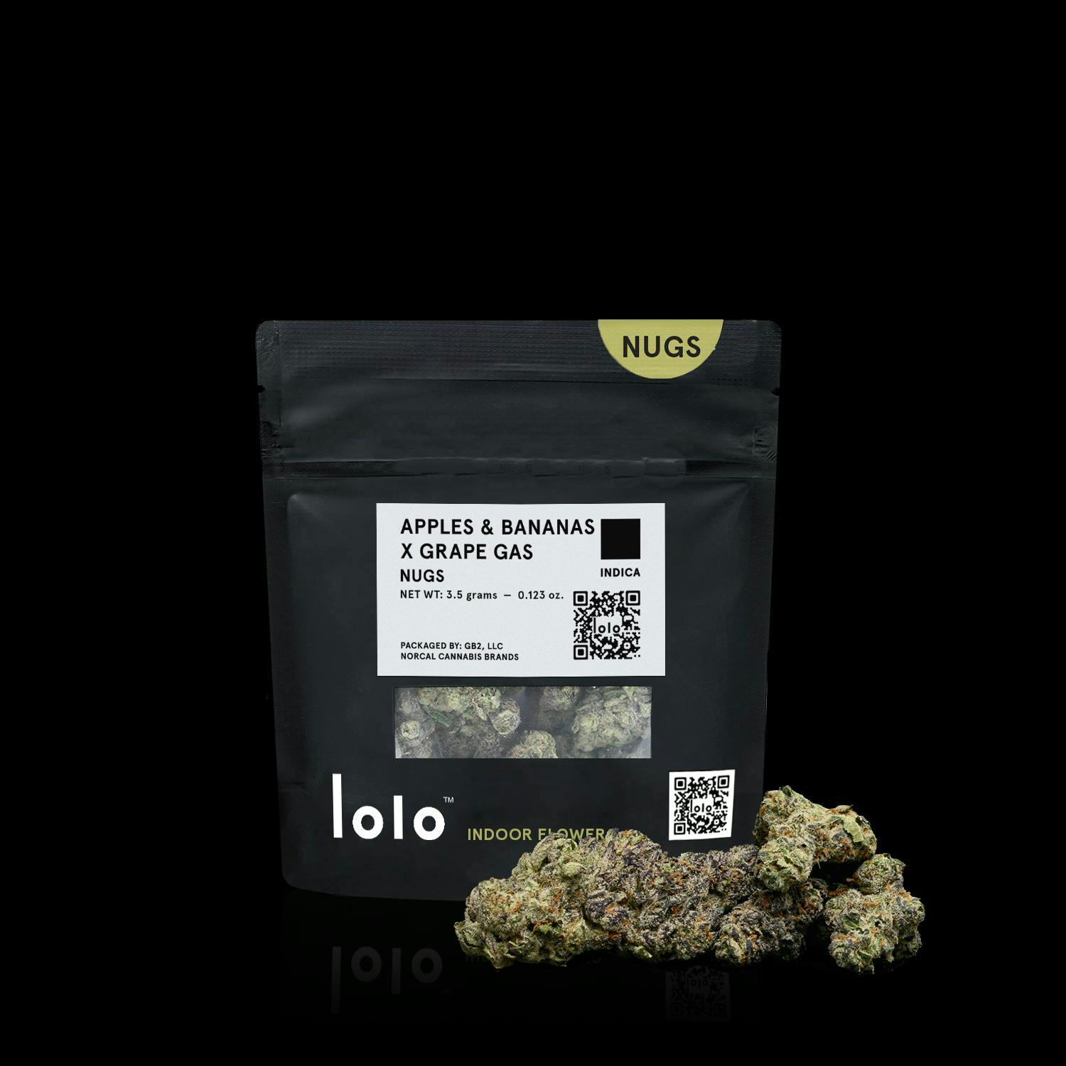 lolo - lolo | Apples & Bananas + Grape Gas | indoor Nugs | 3.5g - 1