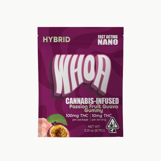 Whoa - WHOA Passion Fruit Guava Gummy - Bite (100mg) - 1