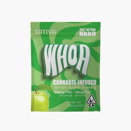 Whoa - WHOA Green Apple Gummy - Bite (100mg) - 1