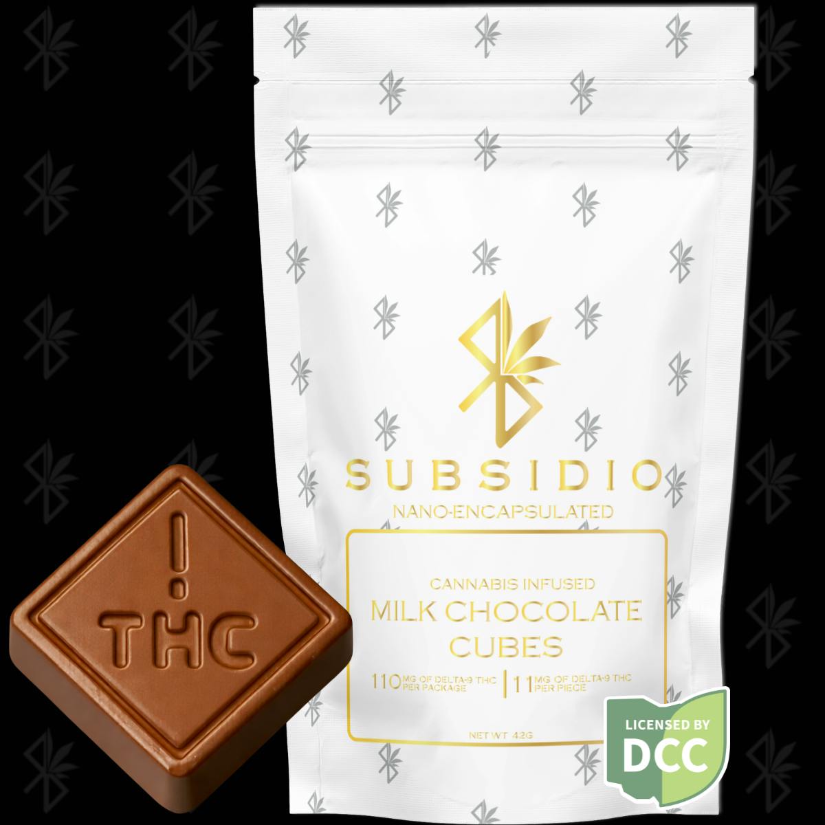 Subsidio - Nano-THC Infused Milk Chocolates | 110mg | 10pk - 1