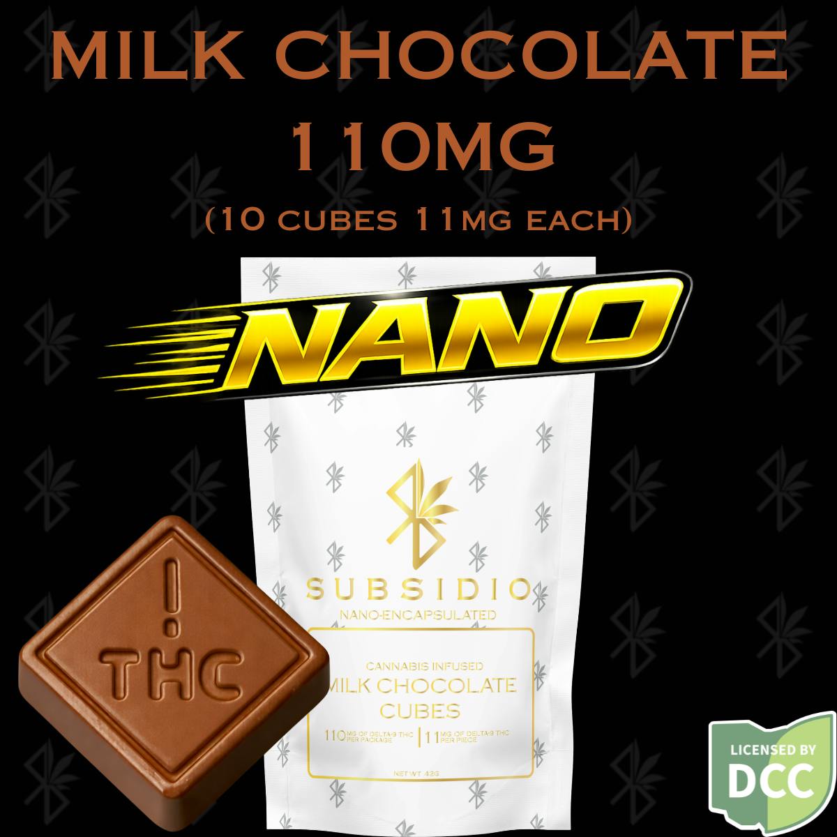 Subsidio - Nano-THC Infused Milk Chocolates | 110mg | 10pk - 1