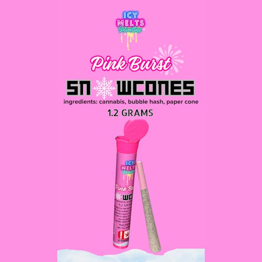 ICY MELTS SOLVENTLESS - Snow Cone - Pink Burst - 1