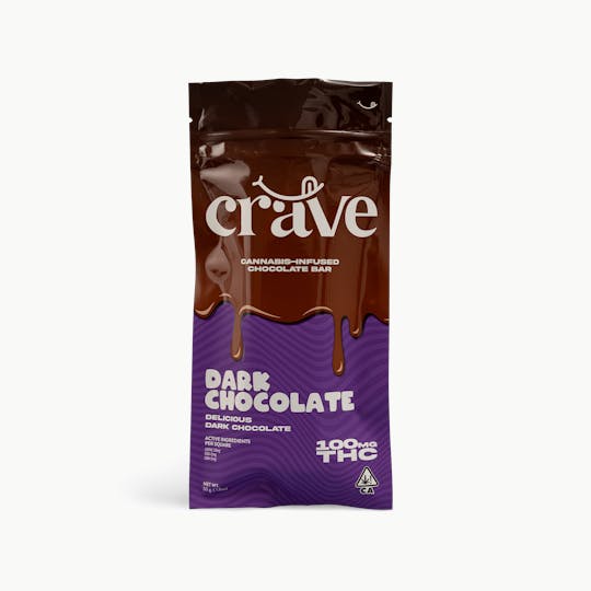 Crave Chocolate - Dark Chocolate | 100mg THC - 1