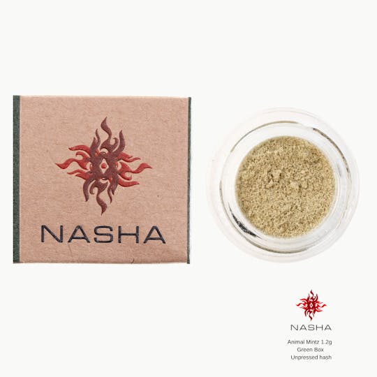 NASHA - Animal Mintz 1.2g Green Unpressed Hash - 1