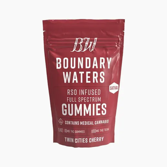 Boundary Waters - Twin Cities Cherry Gummies | 100mg | 10ct | 10mg/ea - 1