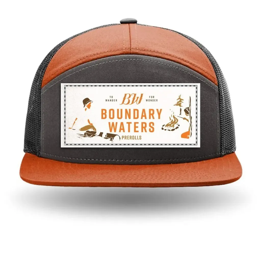 Boundary Rider Hat Boundary Waters Charcoal/Burnt Orange Hat - Boundary Waters