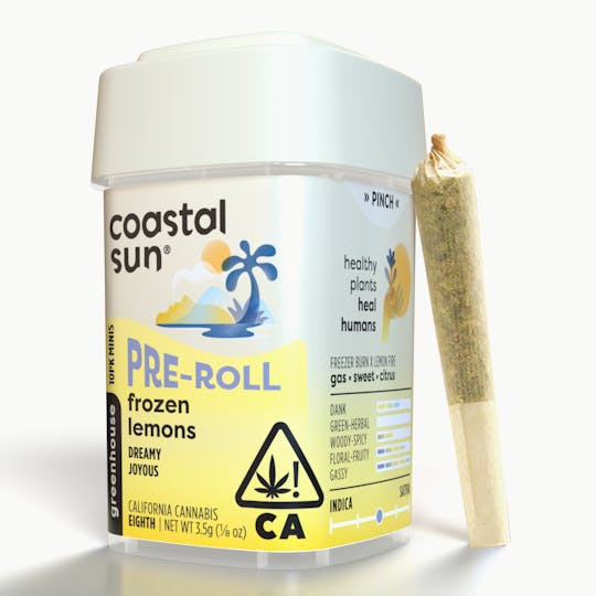 Coastal Sun - Frozen Lemons Greenhouse 0.35g Pre-Roll 10pk 3.5g - 1