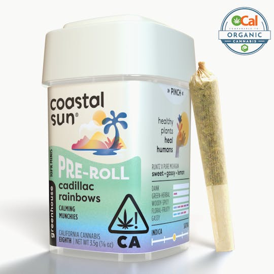 Coastal Sun - Cadillac Rainbows Greenhouse 0.35g Pre-Roll 10pk 3.5g - 1