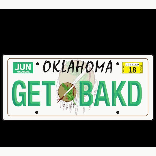 Bak'd - Bak'd Daily License Plate T-shirt (Black) - 1