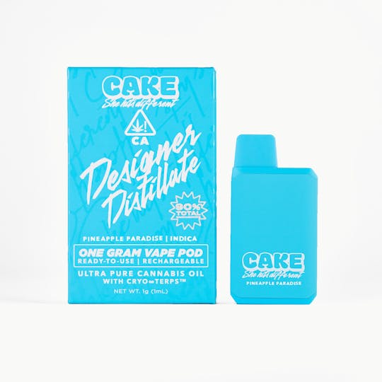 CAKE she hits different - Pineapple Paradise - 1g - Indica - Designer Distillate - 1