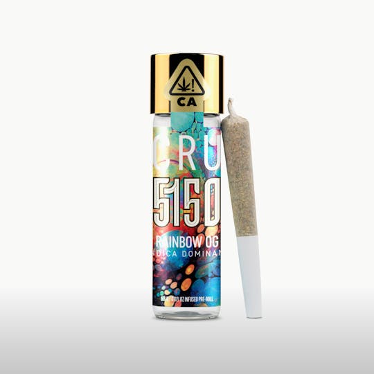 CRU Cannabis - Rainbow OG (0.6G 5150 Pre-Roll) - 1