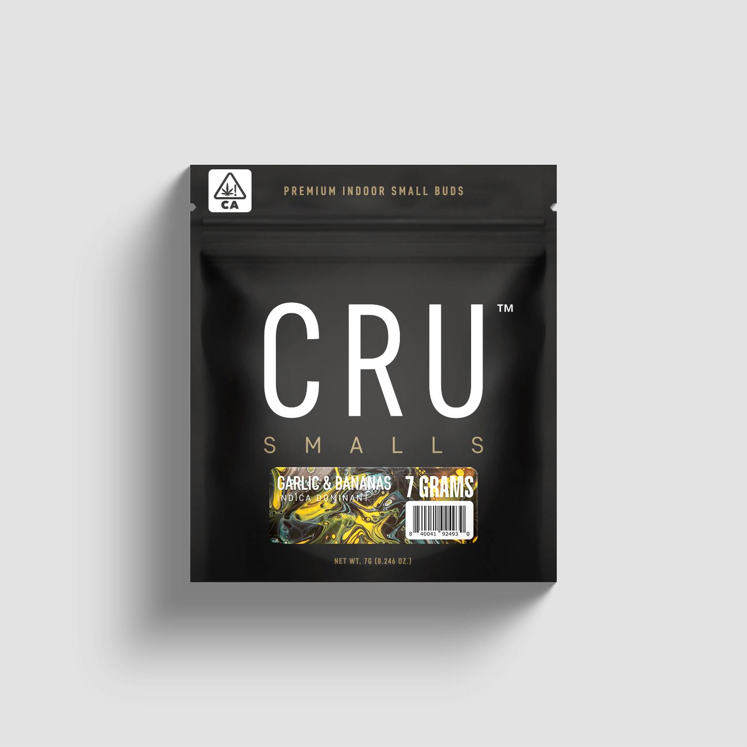 CRU Cannabis - Garlic & Bananas (7 Grams Smalls Flower) - 1