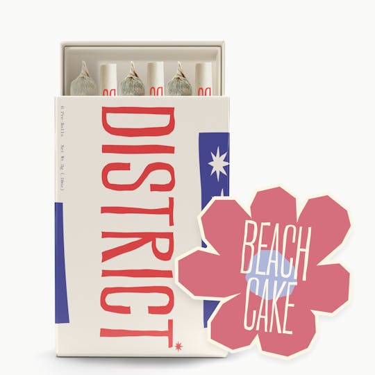 District Cannabis - Beach Cake Pre-Roll Pack 6ct - 1