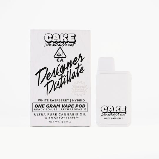 CAKE she hits different - White Raspberry - 1g - Hybrid - Designer Distillate - 1