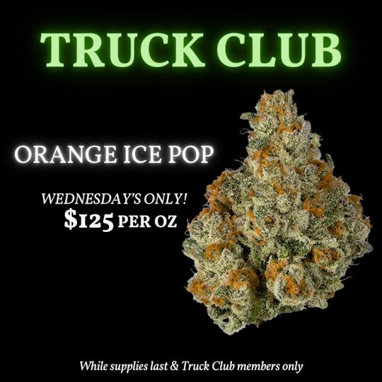 Green Truck - *** Truck Club Member Exclusive*** Orange Ice Pop Ounces $125*** - 1