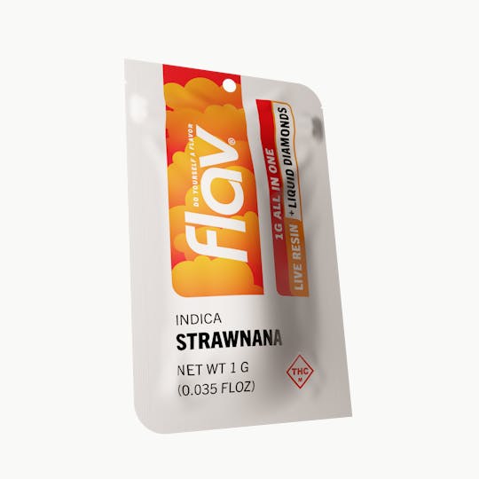 Flav - Strawnana - Live Resin + Liquid Diamonds - Disposable | 1G - 1