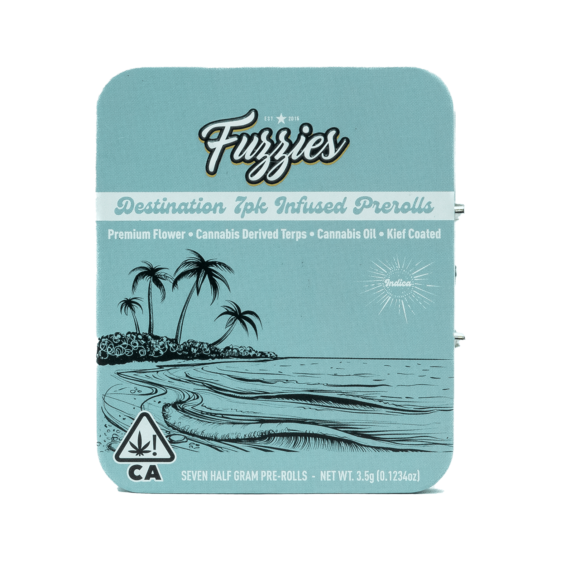 Fuzzies - Fuzzies | Destination | Pacific Blue | Infused Joints | 0.5g each | 7pk - 1