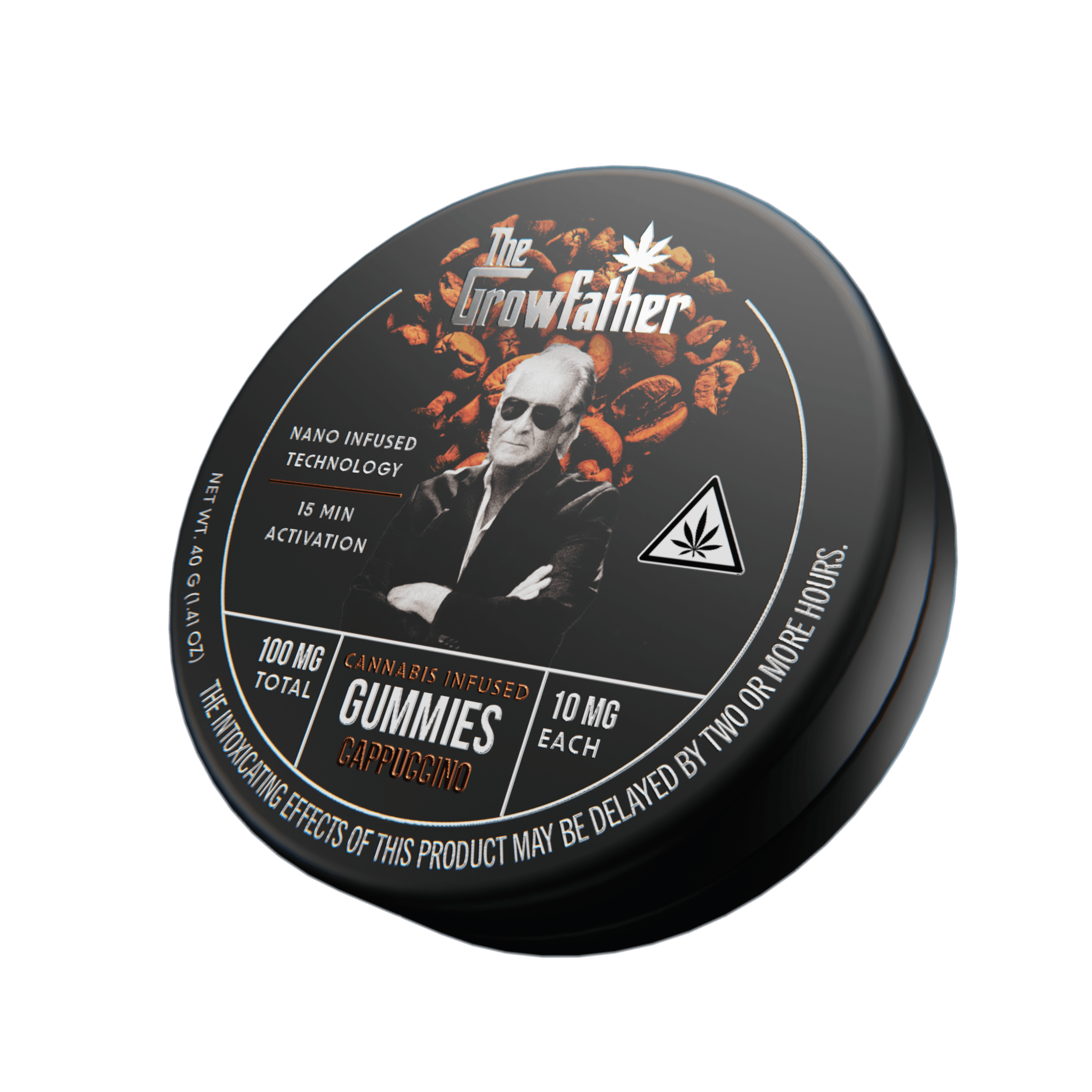 The Growfather - The Growfather Cappuccino 100mg Fast Acting Gummies (10 Count) Hybrid - 1