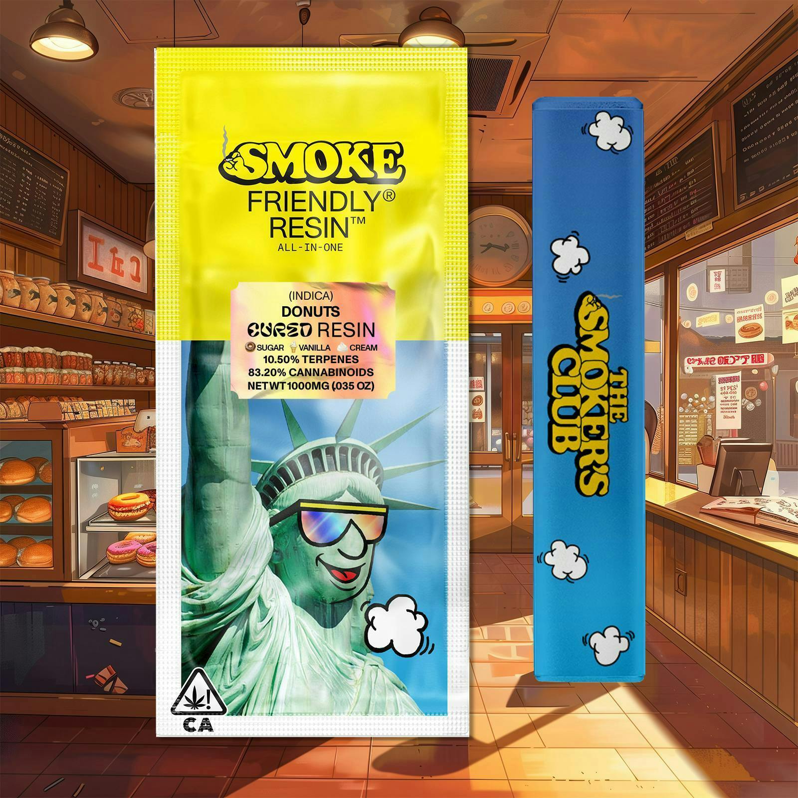 Friendly Brand - Friendly Brand x The Smoker's Club | Donuts | Cured Resin AIO | 1g - 1