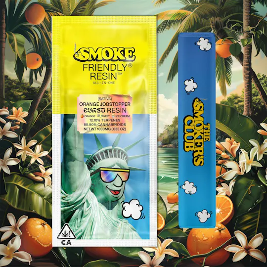 Friendly Brand - Friendly x The Smoker's Club | Orange Jobstopper | Cured Resin AIO | 1g - 1