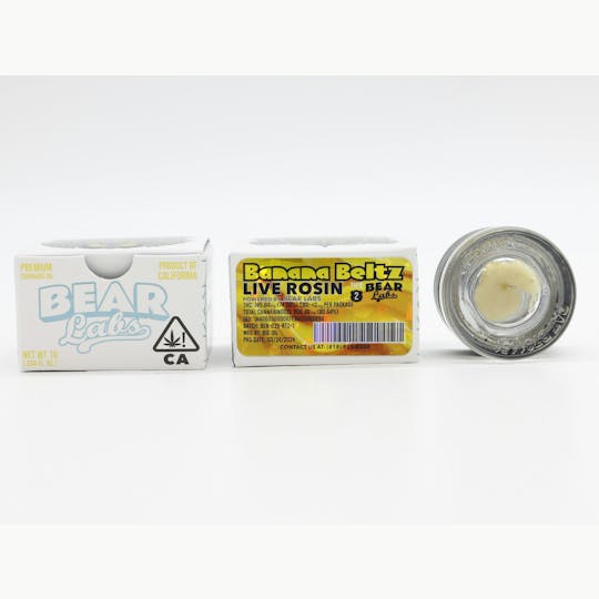 Bear Labs - Banana Beltz T2 Live Rosin - 1g - 1