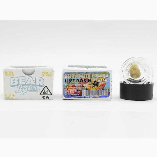 Bear Labs - Strawberry Papaya T3 Live Rosin - 1g - 1