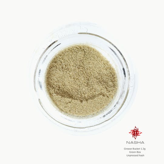 NASHA - Grease Bucket 1.2g Green Unpressed Hash (Sabertooth Farms) - 1