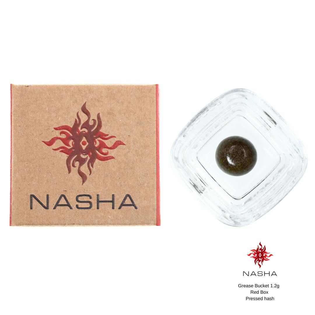 NASHA - Grease Bucket 1.2g Red Pressed Hash (Sabertooth Farms) - 1