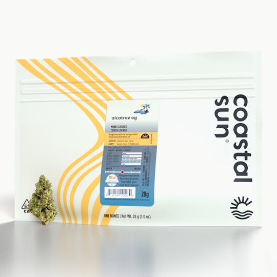 Coastal Sun - Alcatraz OG Sungrown Flower 28g - 1