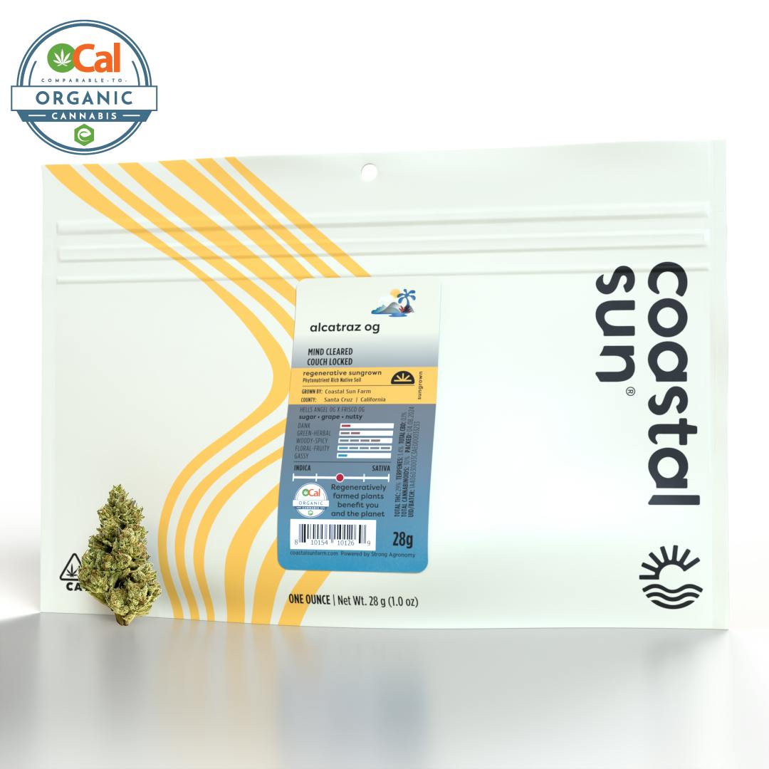 Coastal Sun - Alcatraz OG Sungrown Flower 28g - 1