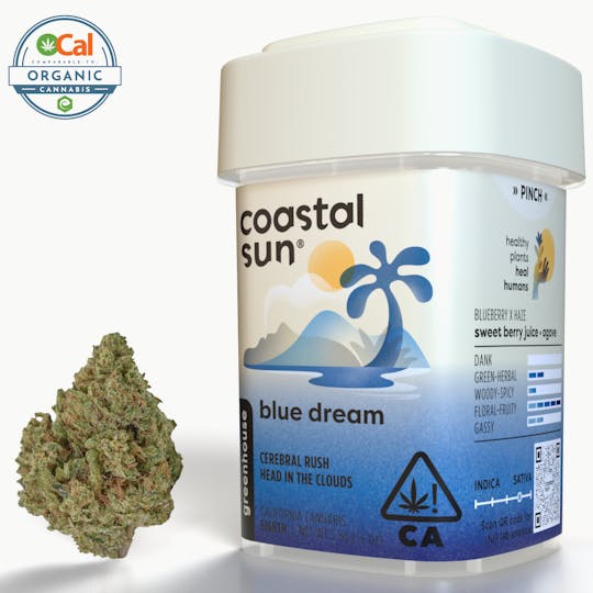 Coastal Sun - Blue Dream Greenhouse Flower 3.5g - 1