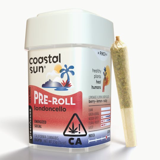Coastal Sun - Londoncello Greenhouse 0.35g Pre-roll 10pk 3.5g - 1