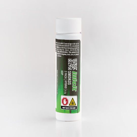 ILLICIT - GDP .5g Smokos Preroll Single - 1