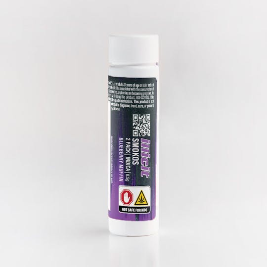 ILLICIT - Blueberry Muffin .5g Smokos Preroll 2-Pack - 1