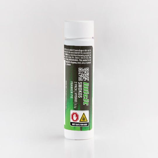 ILLICIT - Franken Pie .5g Smokos Preroll 2-Pack - 1