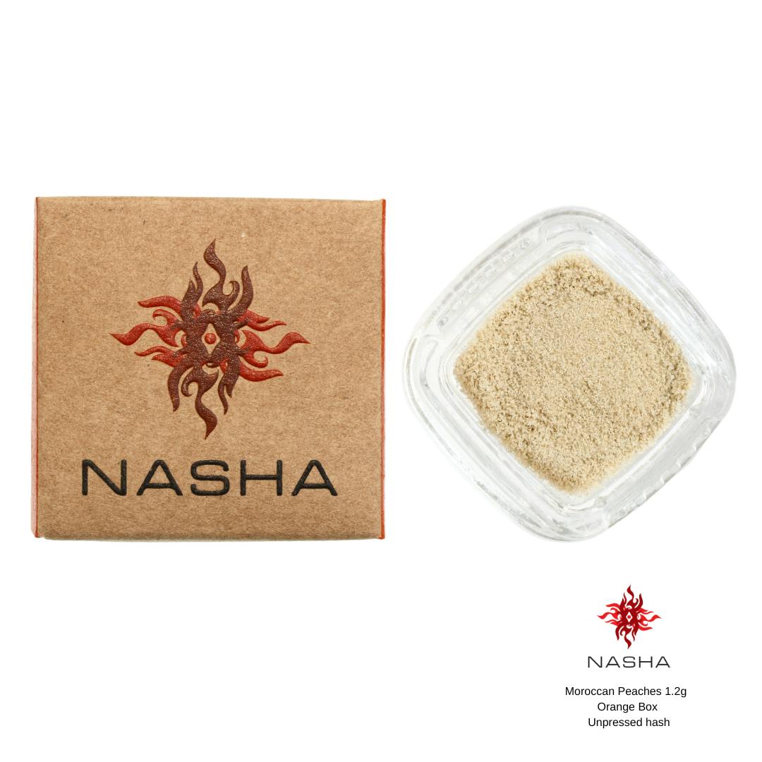 NASHA - Moroccan Peaches 1.2g Orange Unpressed Hash (Clear Water Farms) - 1