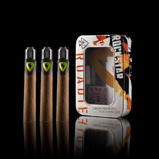 Rockstar Cannabis - Roadie | Kush Crasher | 3pk | Infused Blunts | 2.55g - 1