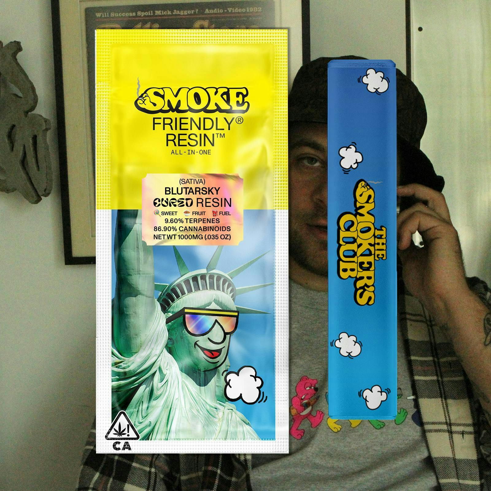 Friendly Brand - Friendly Brand x The Smoker's Club | Blutarsky | Cured Resin AIO | 1g - 1