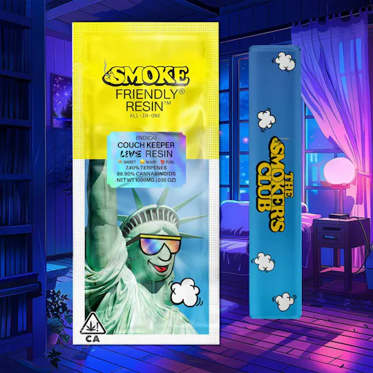 Friendly Brand - Friendly Brand x The Smoker's Club | Couch Keeper | Live Resin AIO | 1g - 1