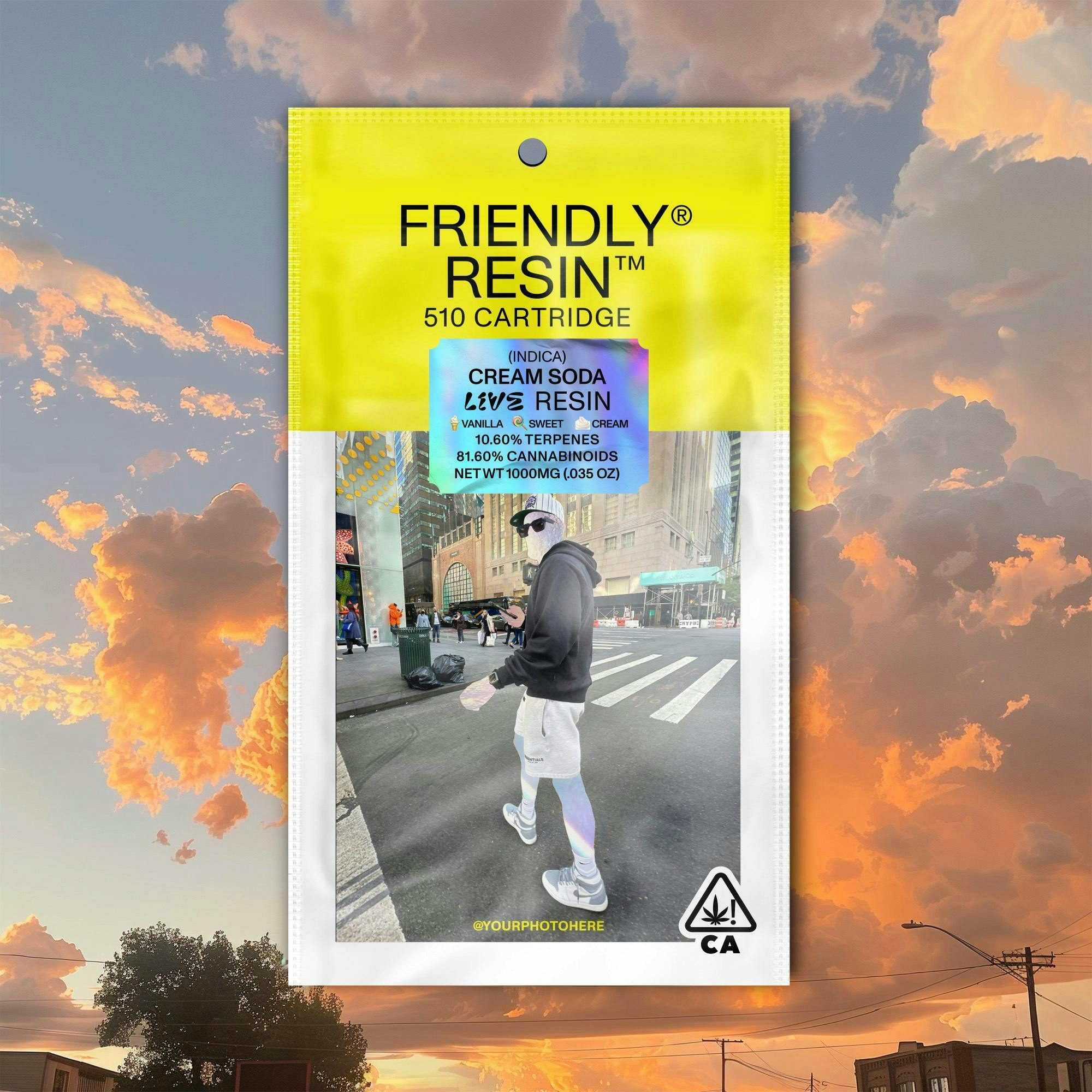 Friendly Brand - Friendly Brand | Cream Soda | Live Resin Cartridge | 1g - 1
