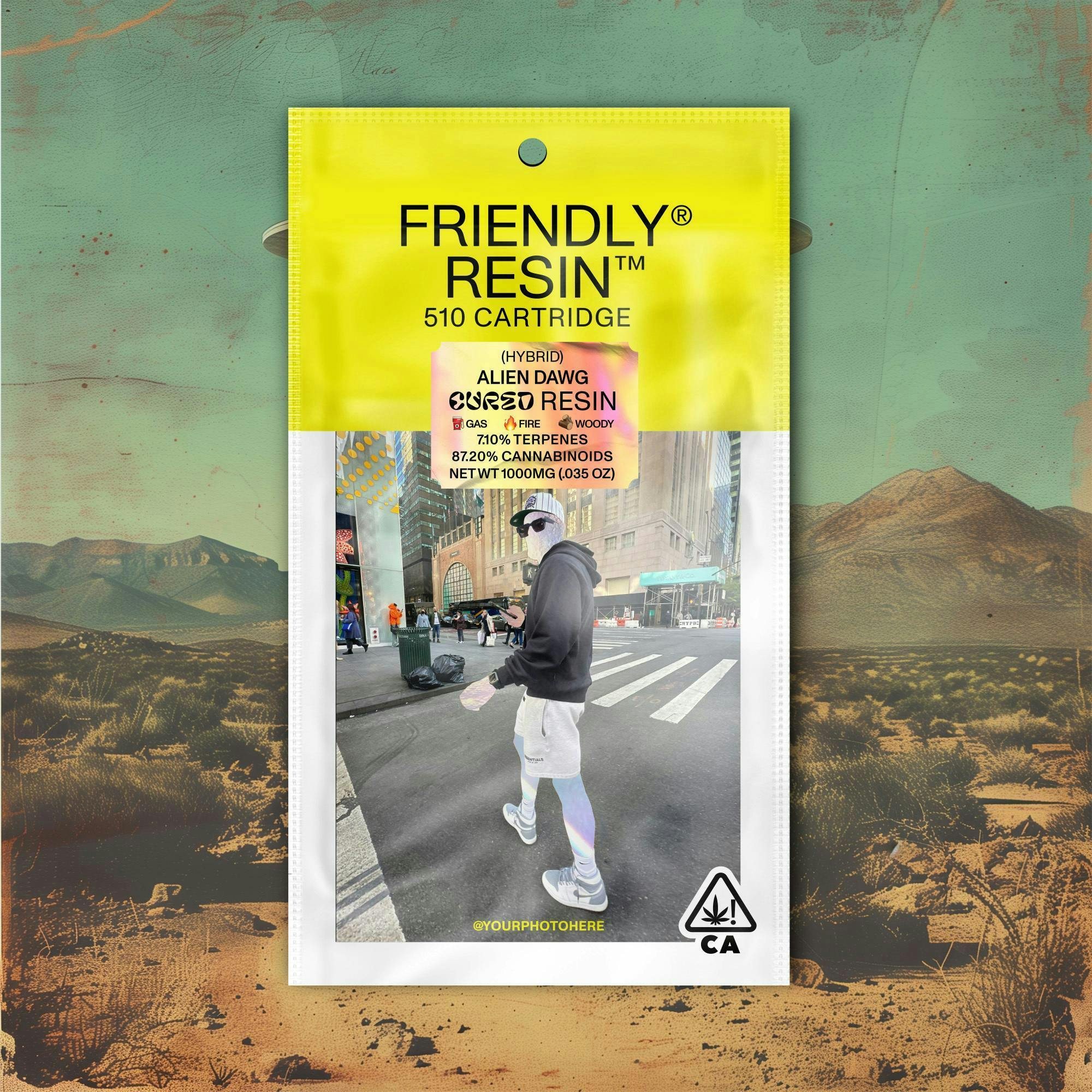 Friendly Brand - Friendly Brand | Alien Dawg | Cured Resin Cartridge | 1g - 1