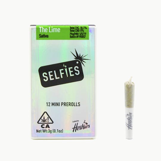 SELFiES - Preroll 12 Pack (3g) - The Lime - 1