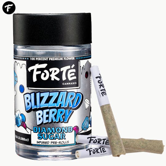 Forte Cannabis - Forte' Diamond Sugar Infused Pre Roll Multi Packs Blizzard Berry 5x.5g - 1