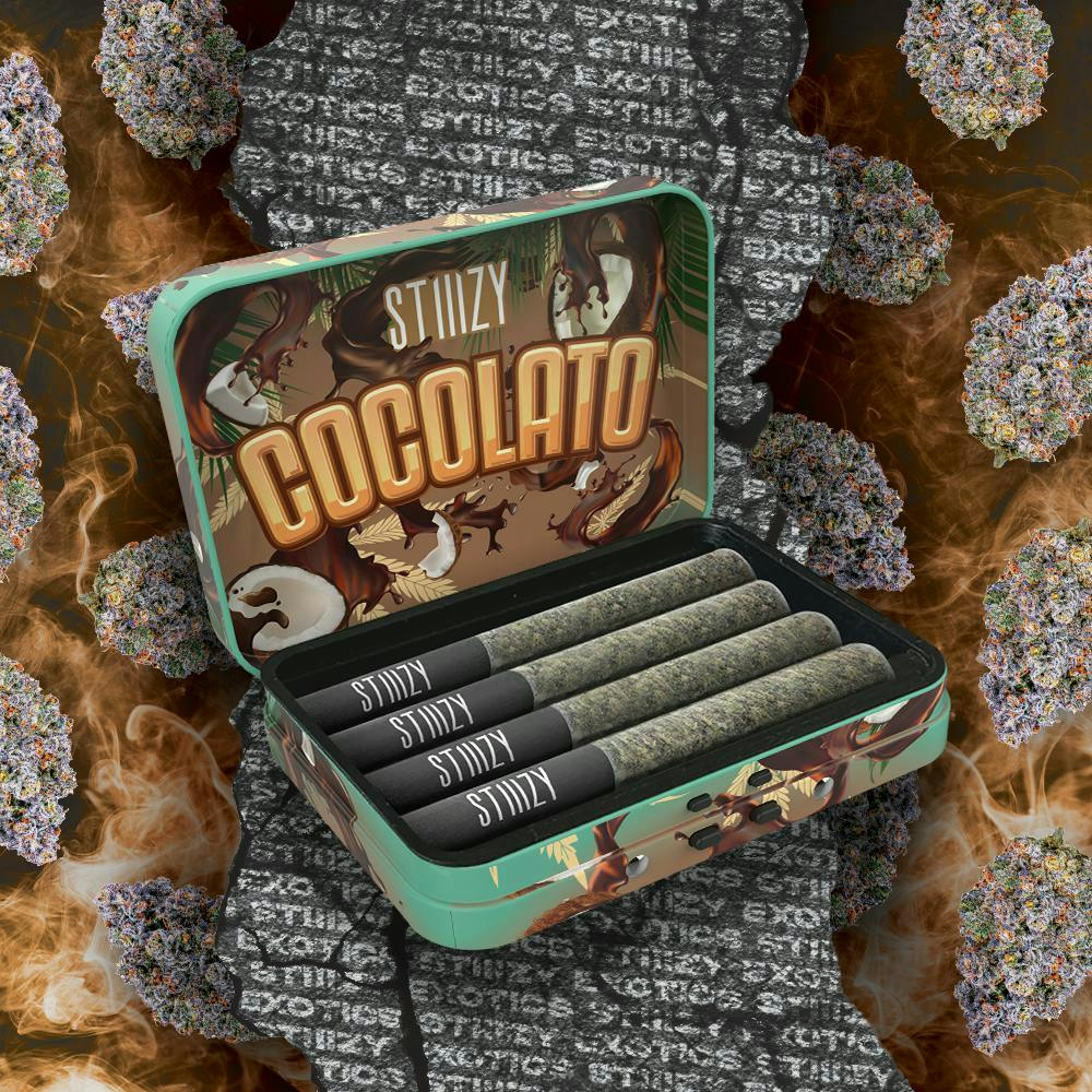 STIIIZY - - COCOLATO - 3.5G STIIIZY Exotics Preroll 4 Pack - 1