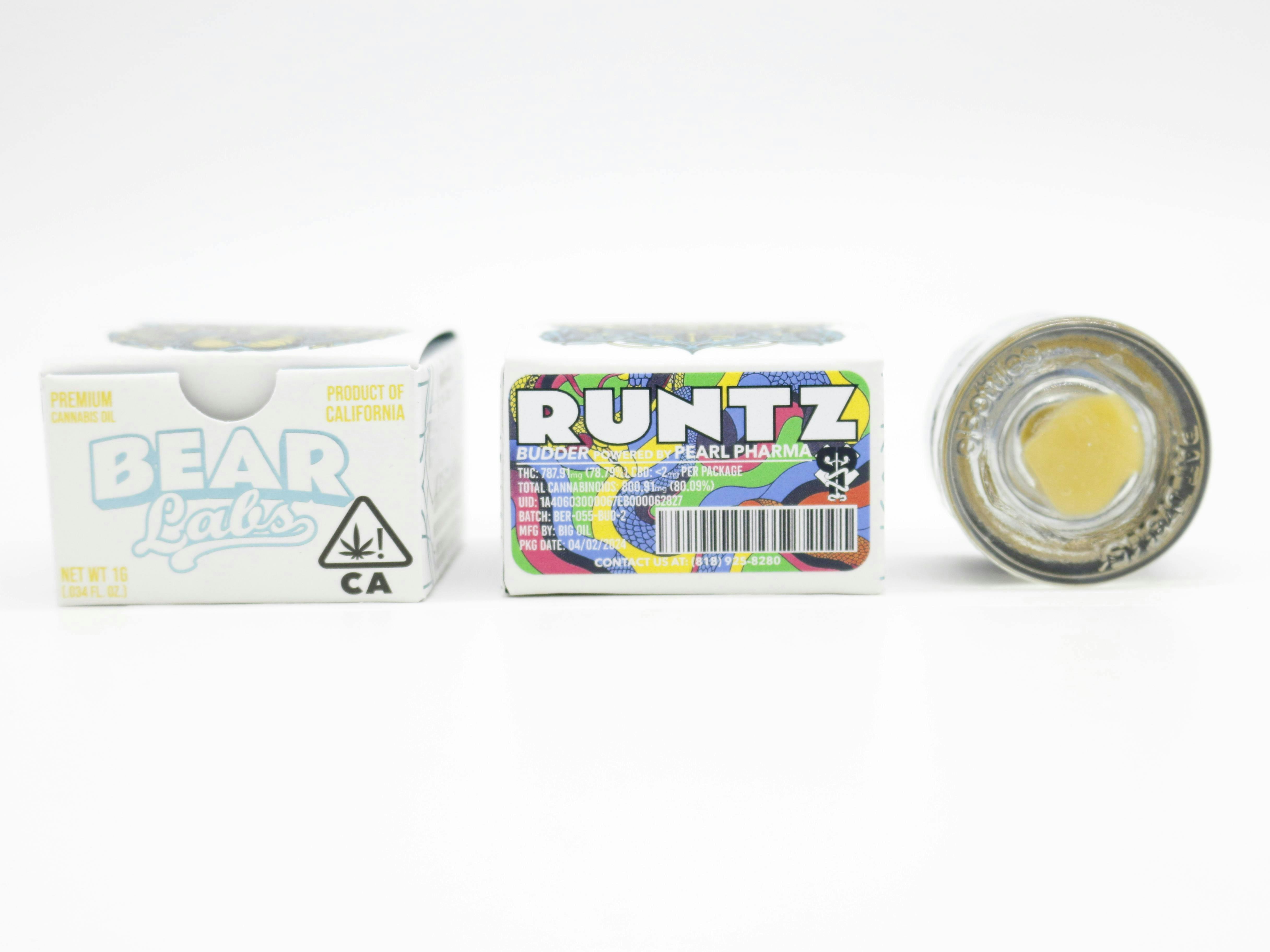 Bear Labs - Runtz Budder - 1g - 1